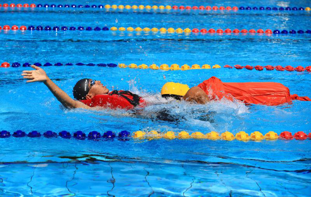 第六屆中國海員技能大比武在浙江舟山開幕。魏偉攝