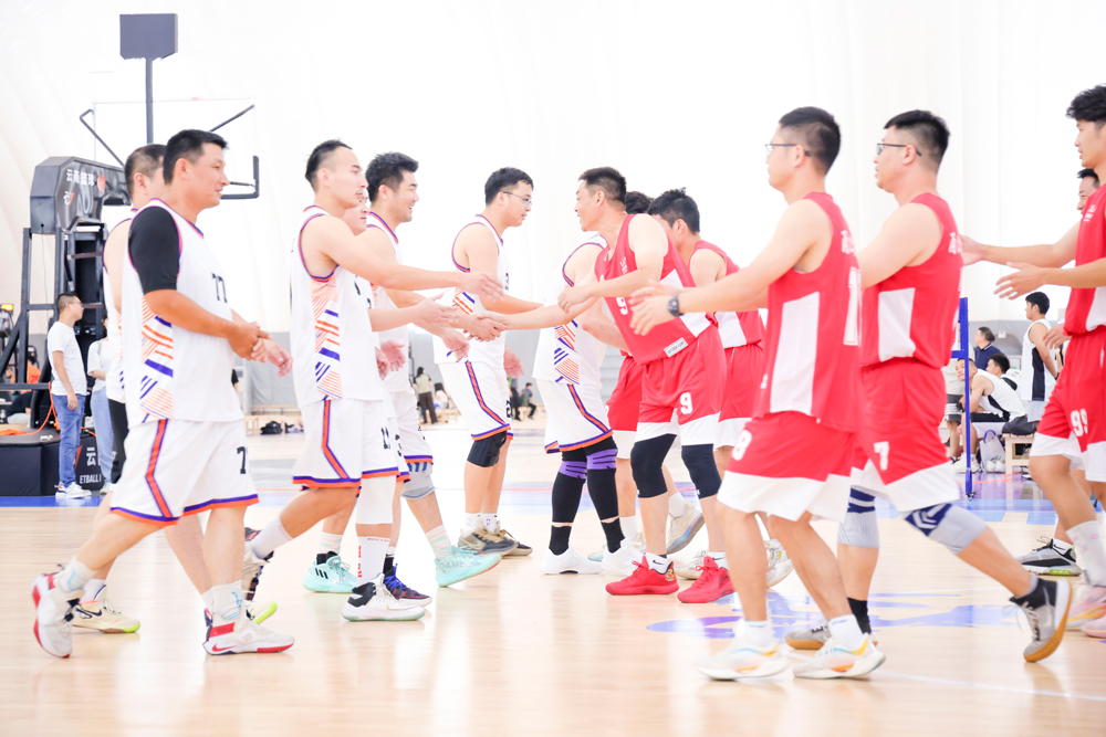 甬江街道籃球邀請賽開幕。甬江街道供圖