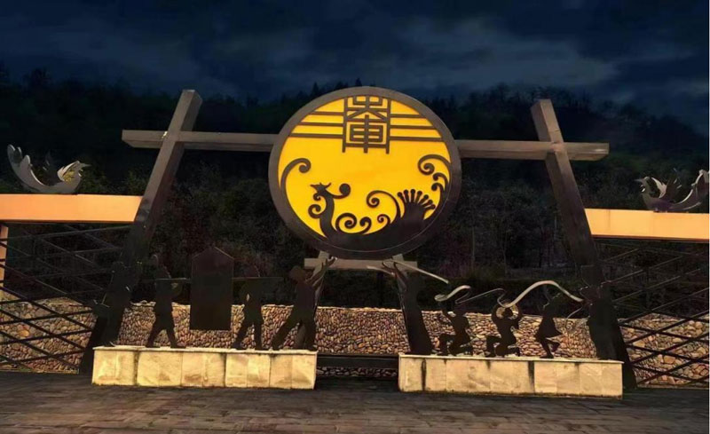 沙溪村智慧燈光。浙江移動供圖