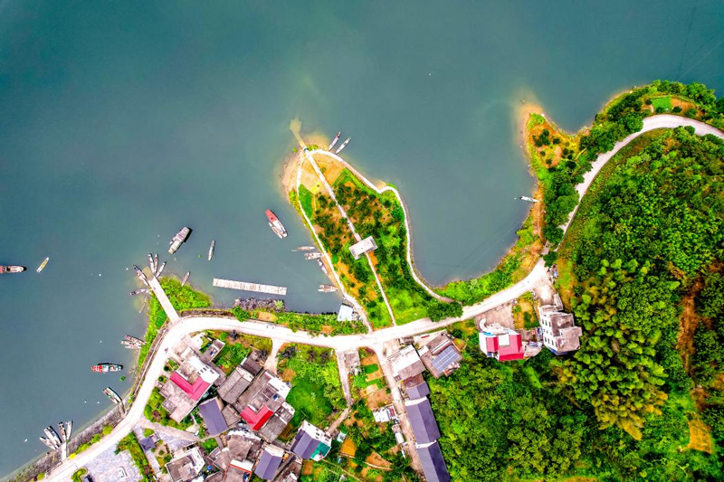 宅上漁村風光。淳安縣威坪鎮黨委供圖