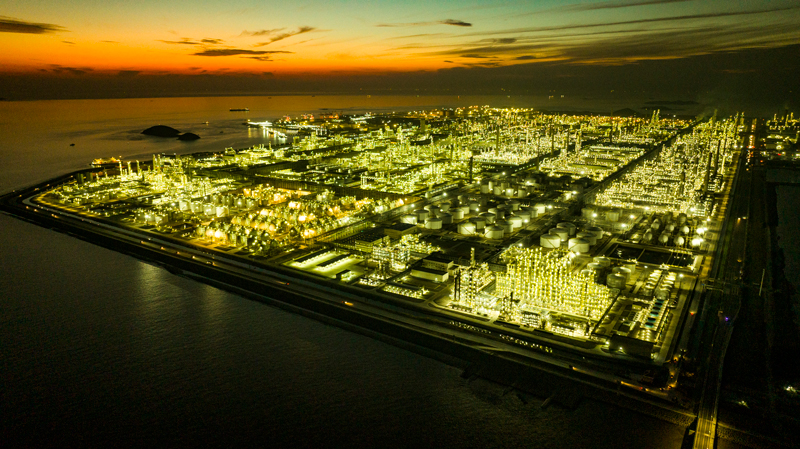 舟山綠色石化基地。