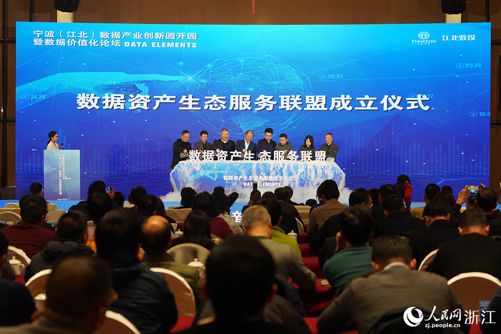 數據資產生態服務聯盟成立。人民網章勇濤攝
