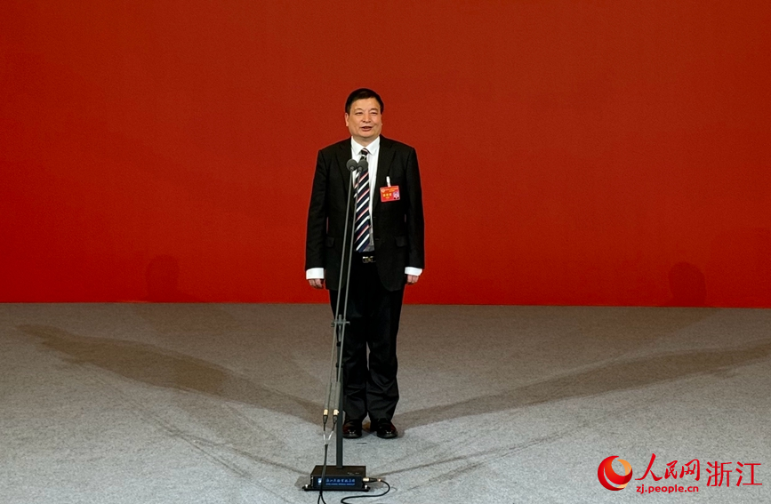 浙江省農科院院長林福呈。人民網 陳陸洵攝