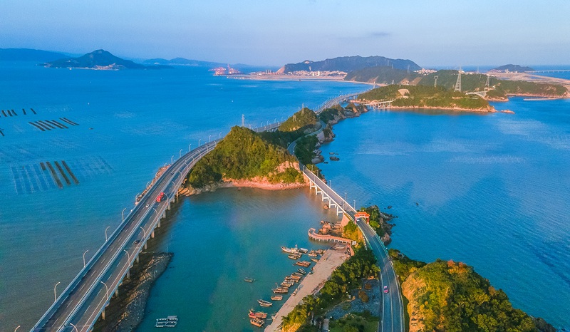 溫州市洞頭區五島公路。浙江省交通運輸廳供圖