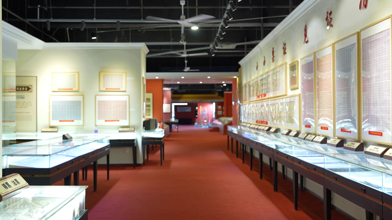 浙江東方博物日耀東方紅色展陳館票證板塊。吳承予攝