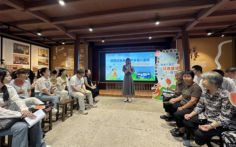 宣講現場。楊焯妍攝