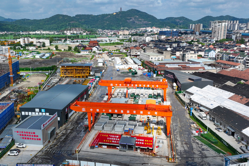施工現場。中鐵十四局集團供圖