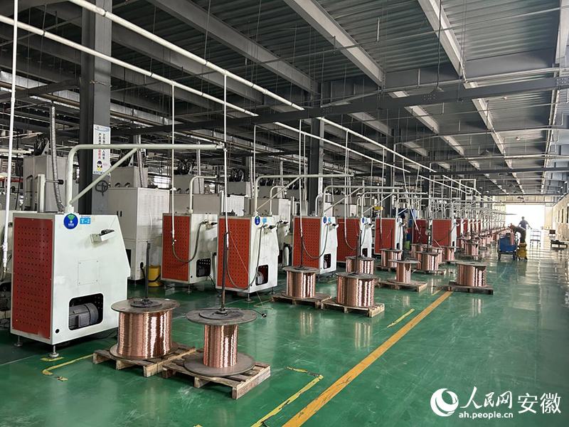 安徽銅誠新能源材料有限公司生產車間。人民網記者 高飛躍攝