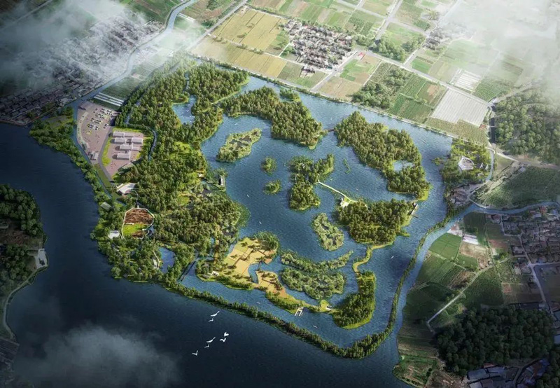 河姆渡考古遺址公園效果圖。余姚市委宣傳部供圖