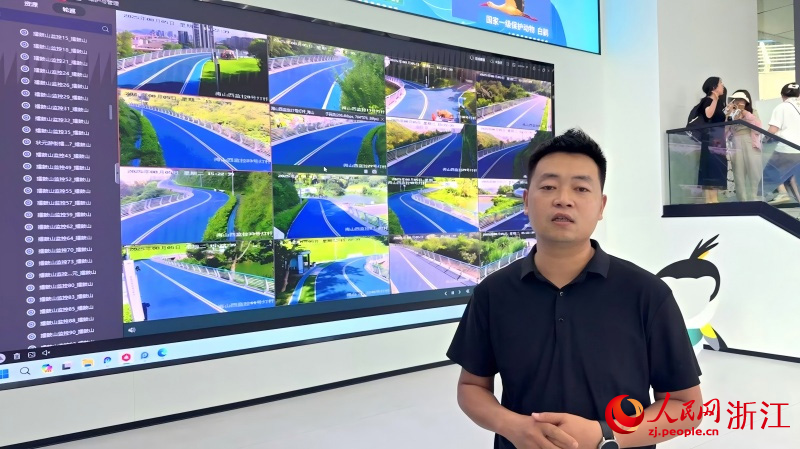 臺風智防系統可實時監測臺風動態。程欣攝