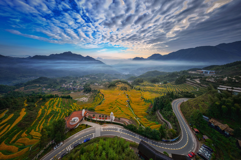 云和梯田風景美如畫。劉麗莉攝
