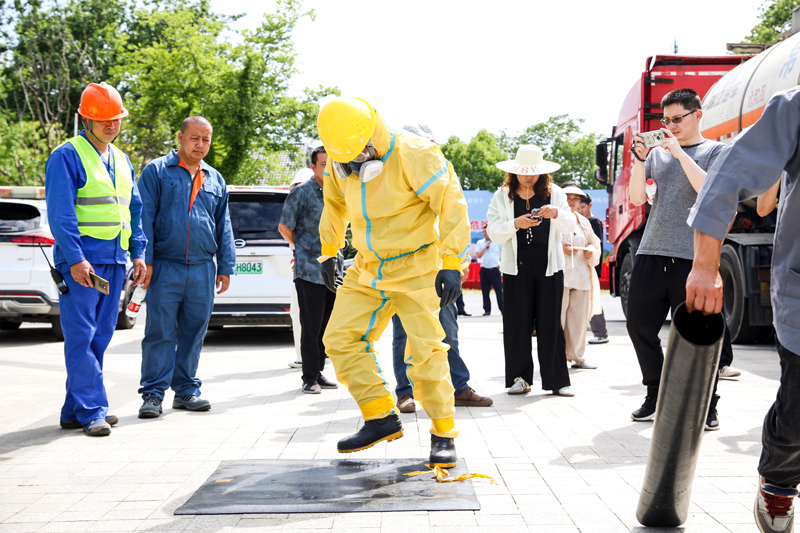 余杭區貨車（網約車）行業危貨駕駛員技能競賽現場。余杭區交通運輸局供圖