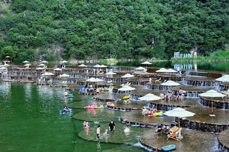 西畈鄉水上項目現場。遂昌縣委宣傳部供圖