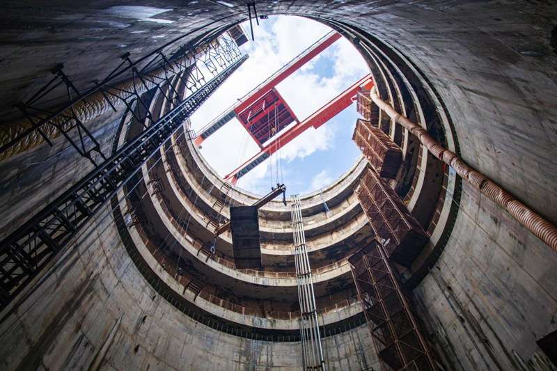 項目建設不停工。杭州市水務集團供圖