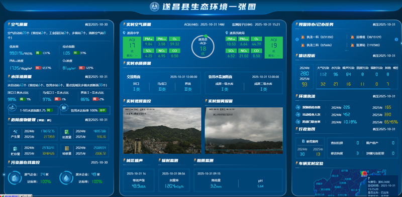 遂昌縣生態環境一張圖。遂昌縣委宣傳部供圖